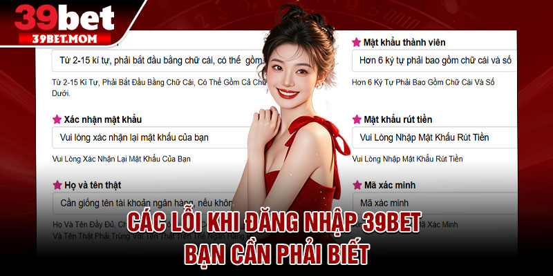 Đăng Nhập 39Bet – Đơn Giản, Nhanh Và An Toàn Cho Người Mới 3 Các lỗi khi đăng nhập 39Bet bạn cần phải biết